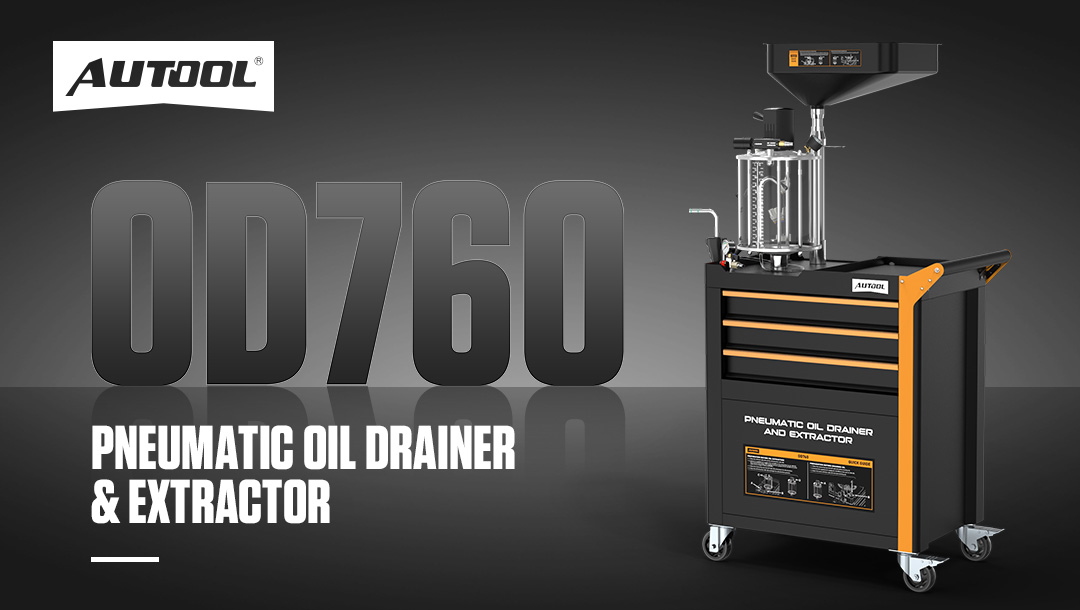 AUTOOL New Product Release | OD760 Pneumatic Oil Drainer & Extractor
