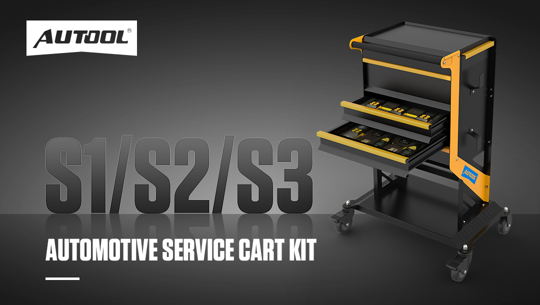 AUTOOL New Product Release | S1/S2/S3 Automotive Service Cart Kit